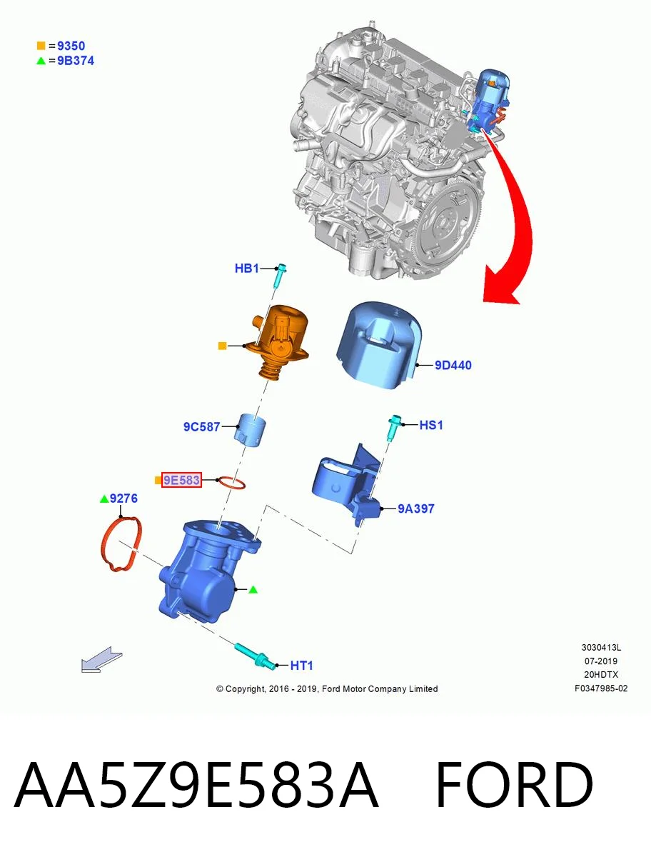 AA5Z9E583A Ford