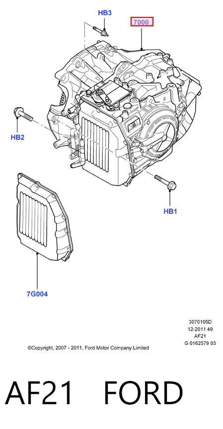 AF21 Ford Transmisión automática