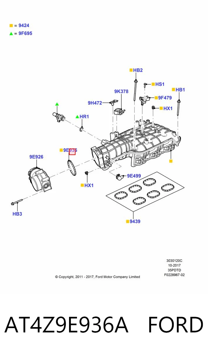 AT4Z9E936A Ford