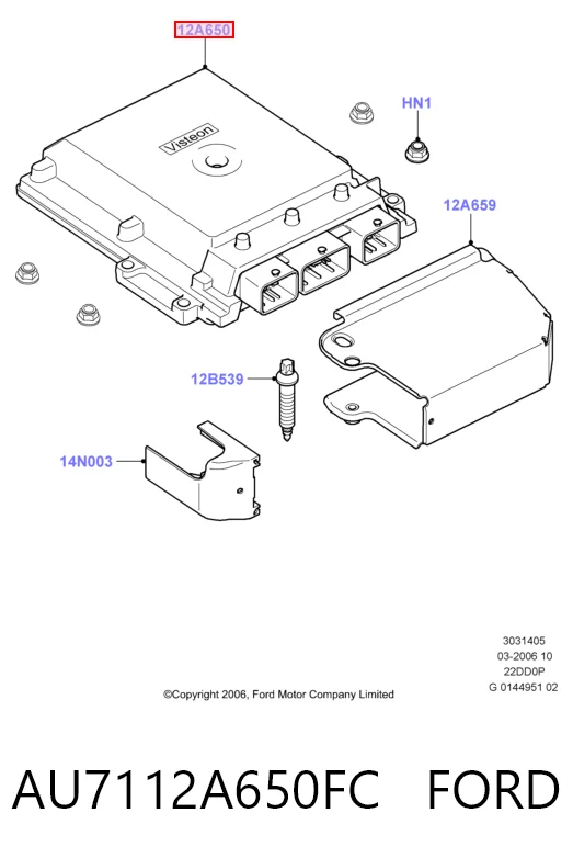 Unidad de control del motor  Ford Transit VI furgoneta (V347/8) (2006 - 2014) precio, desde 58,99 EUR