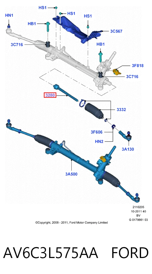 Bieleta de direccion C-Max monovolumen (2003-2007) original desde 15,74 €