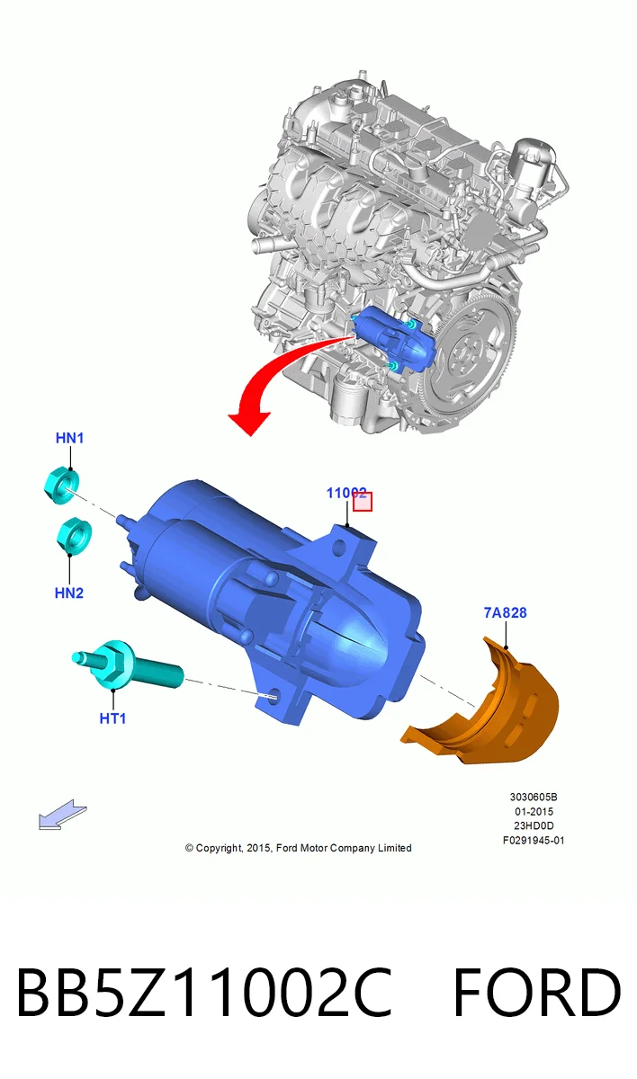 Burro de arranque  Ford Escape SUV (2001 - 2007) precio, desde 51,81 EUR
