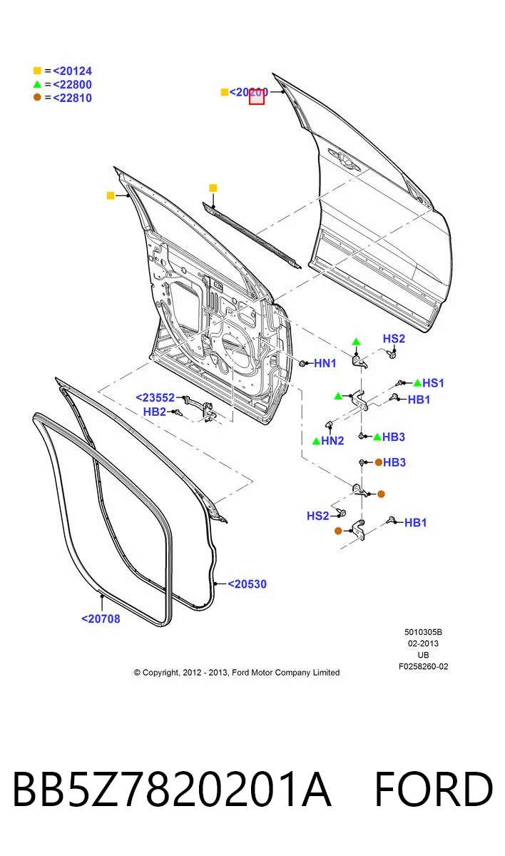 Comprar Puerta delantera izquierda Ford Explorer U5 a bajo precio