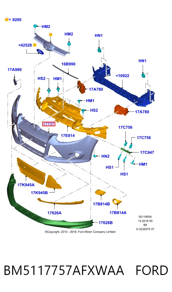  Paragolpes Ford Focus 3