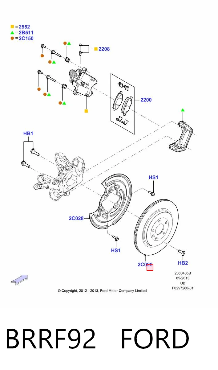 Disco de freno trasero Ford Explorer SUV (U5) (2011 - 2019) precio, desde 77,75 EUR