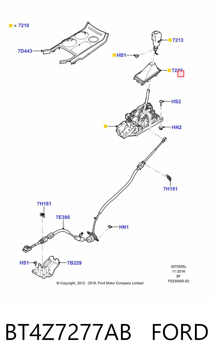 BT4Z7277AB Ford