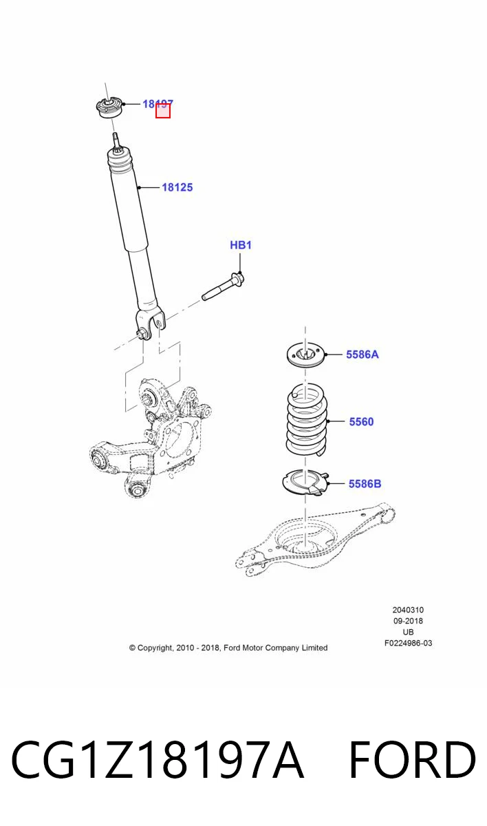 Comprar Soporte del amortiguador trasero Ford Explorer U5 a bajo precio