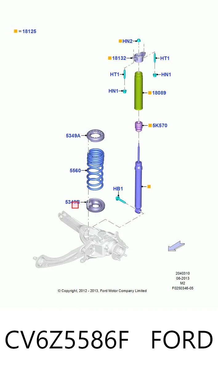 CV6Z5586F Ford