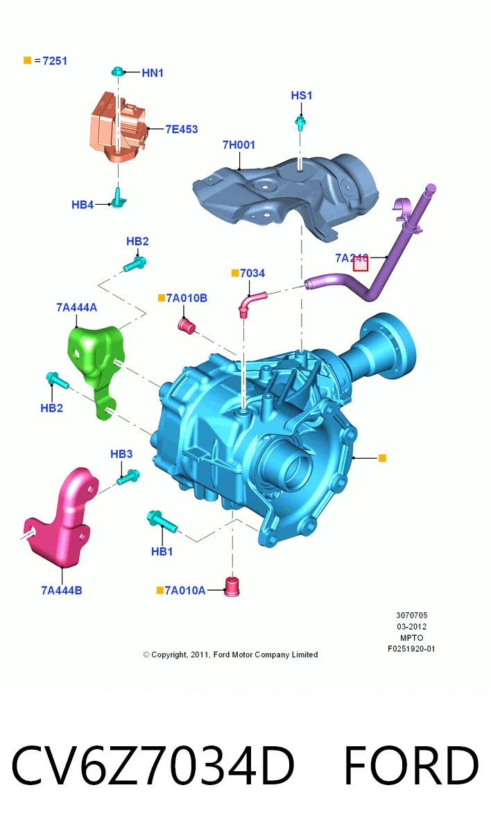 CV6Z7034D Ford