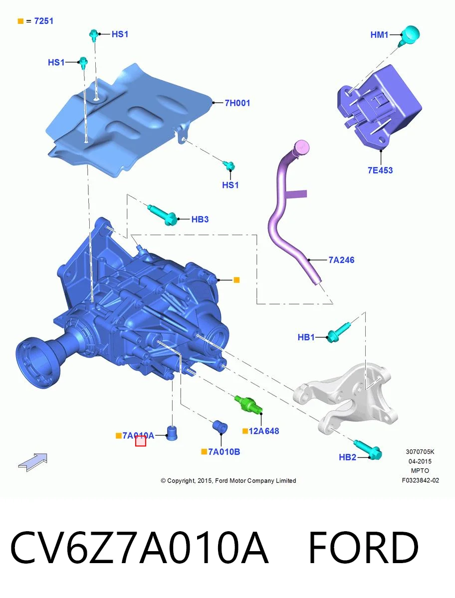 CV6Z7A010A Ford