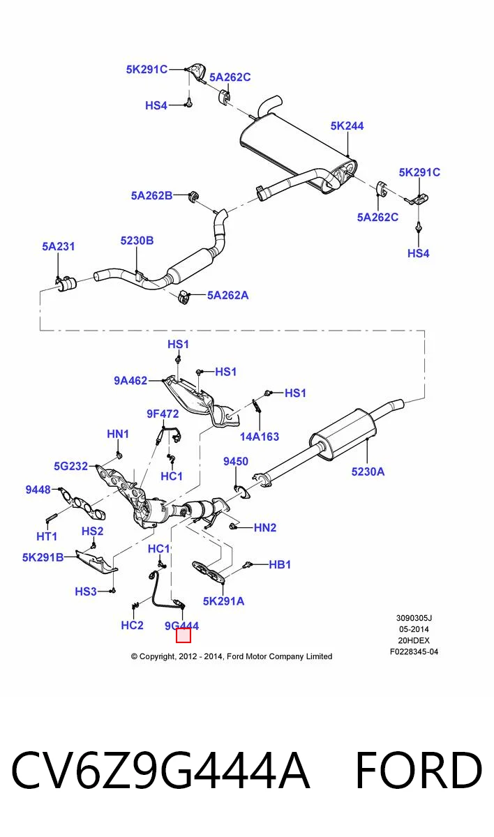 CV6Z9G444A Ford