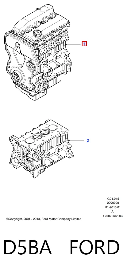 D5BA Ford Motor completo