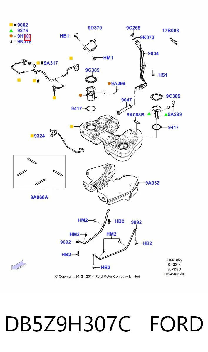 Unidad de alimentación de combustible para Ford Explorer  U5