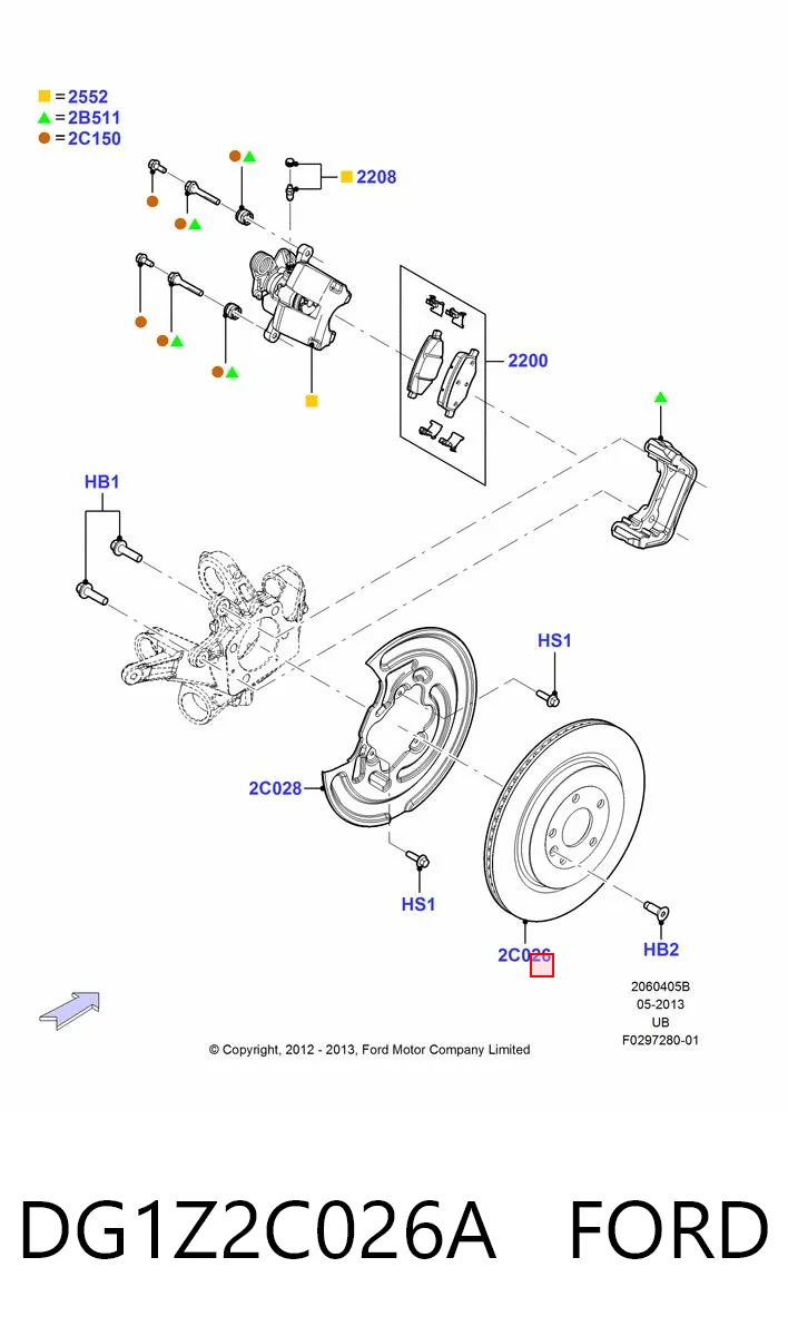  Disco de freno trasero Ford Explorer 