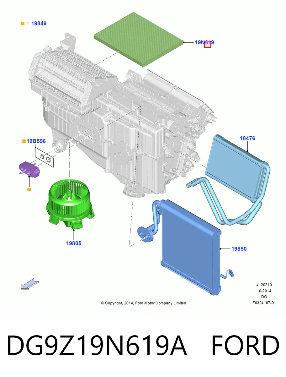 DG9Z19N619A Ford