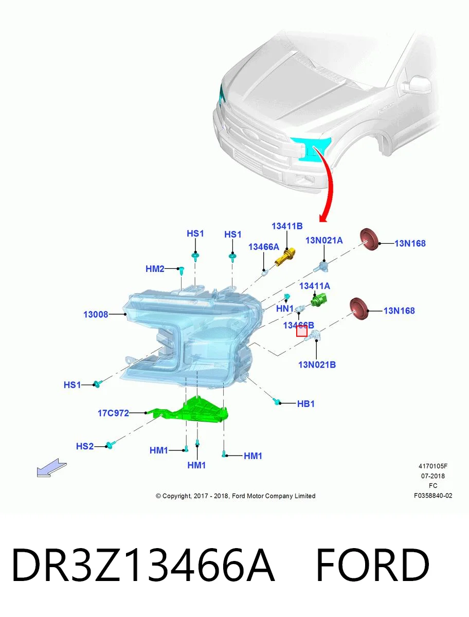 DR3Z13466A Ford
