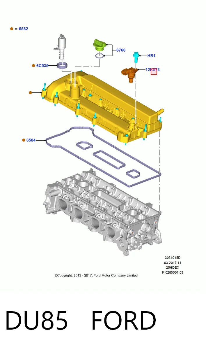 DU85 Ford Sensor posición arbol de levas