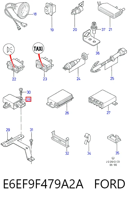 E6EF9F479A2A Ford Sensor, presión colector de admisión 