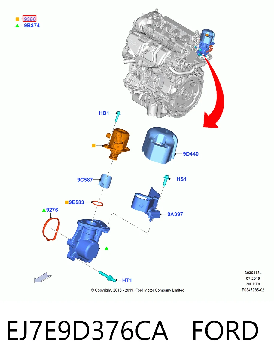 Bomba de inyección para Ford Mustang VI ZG