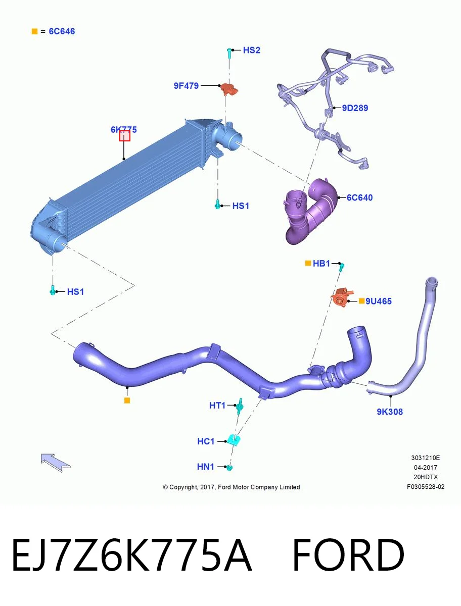 EJ7Z6K775A Ford