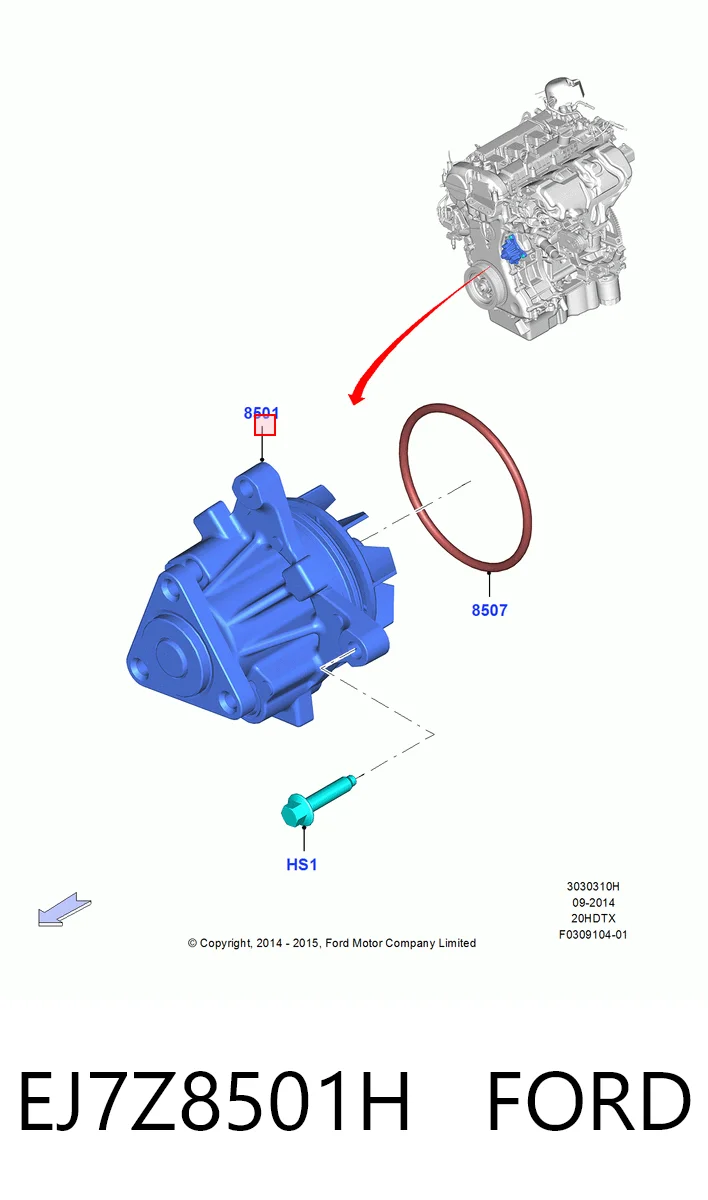 Comprar Bomba de agua Ford Explorer  U5