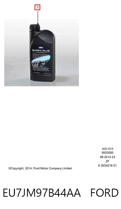 Refrigerante EU7JM97B44AA FORD