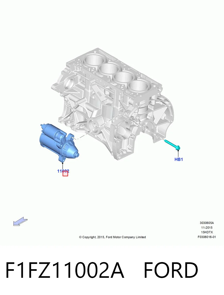 F1FZ11002A Ford Solenoide arranque