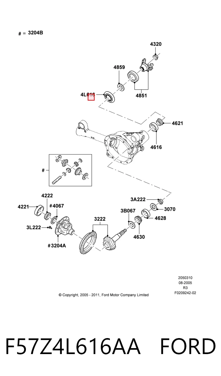 Comprar K83504946 Fiat/Alfa/Lancia Retén del diferencial del eje trasero