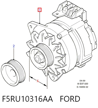 Alternador FORD F5RU10316AA