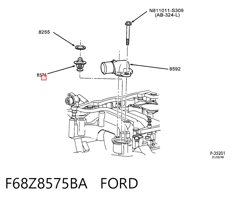 Termostato para Ford Explorer 
