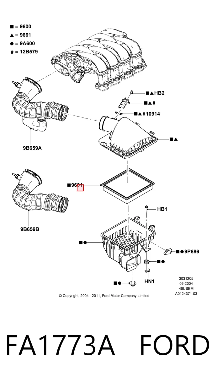Comprar Filtro de aire Ford Mustang  