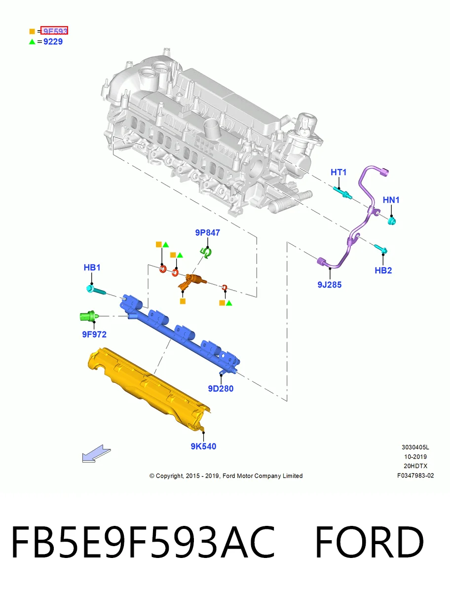 Inyector para Ford Escape DM2