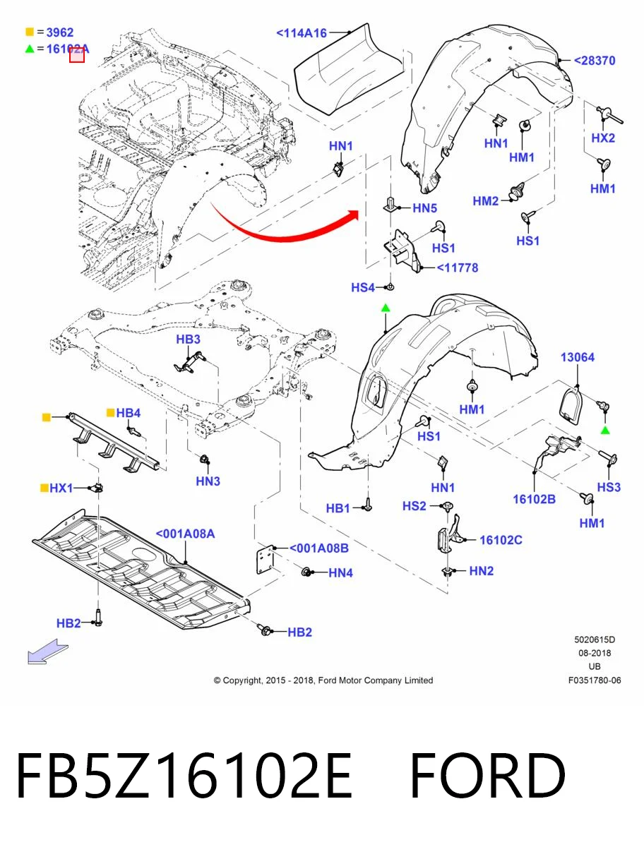 Paso rueda delantero derecho para Ford Explorer  U5