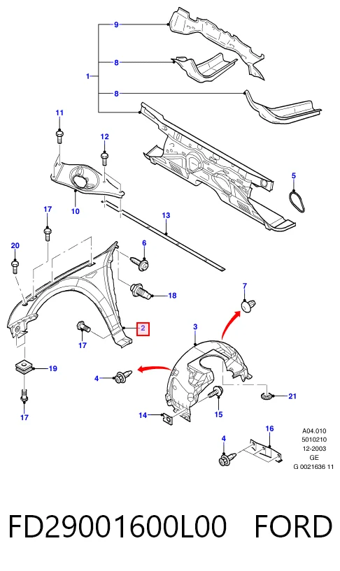 FD29001600L00 Ford