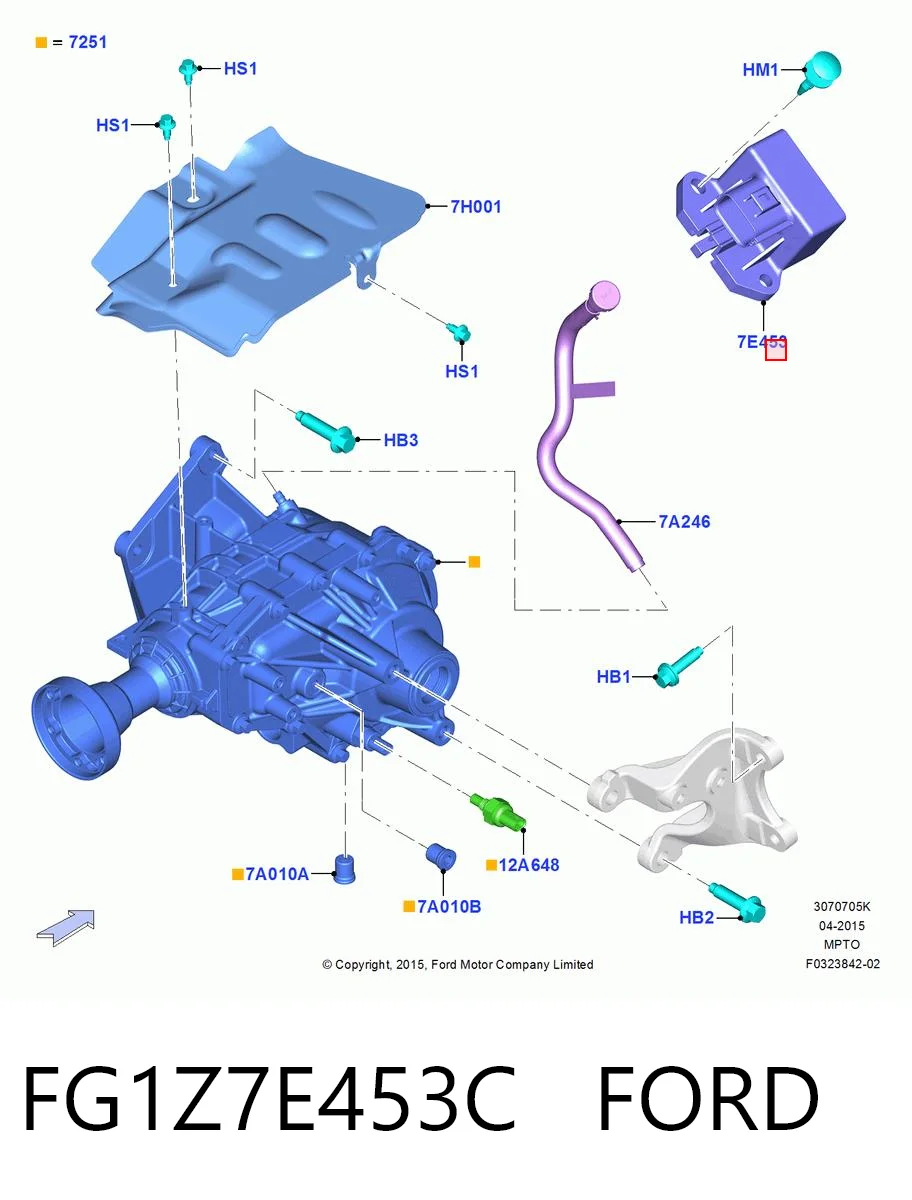 FG1Z7E453C Ford