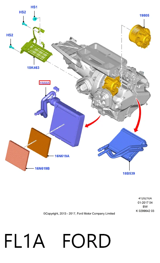 FL1A Ford Filtro aceite
