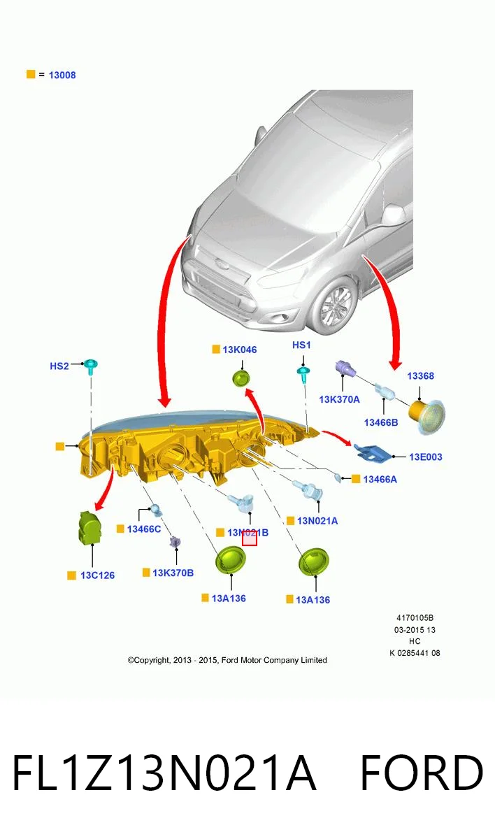 FL1Z13N021A Ford 