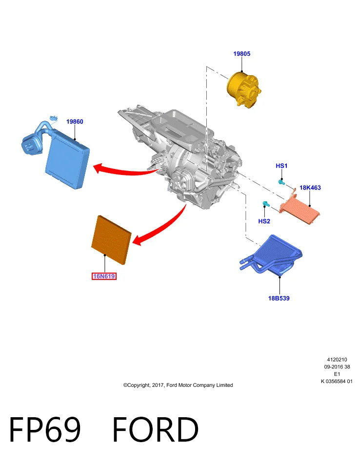 FP69 Ford Filtro antipolen