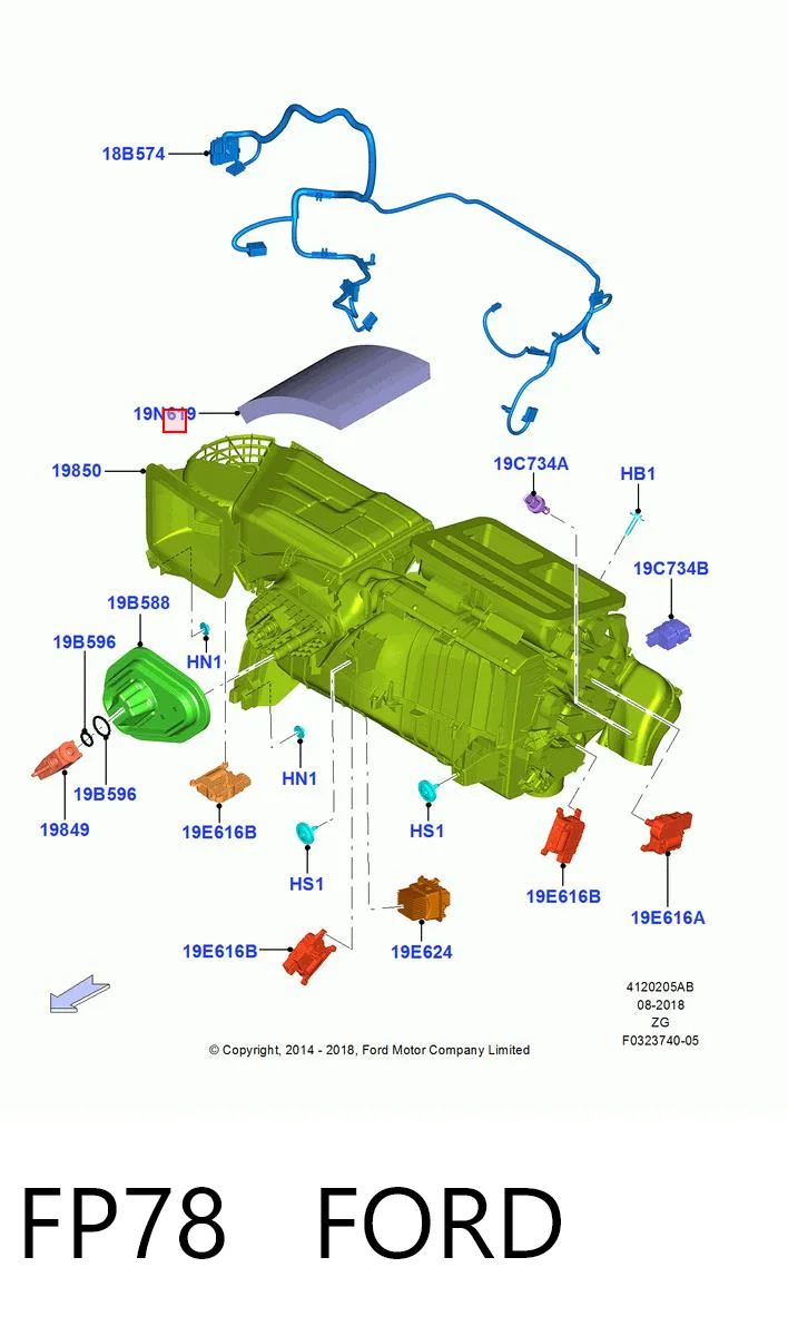 FP78 Ford Filtro antipolen