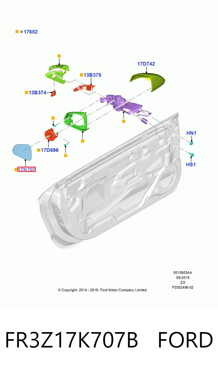 FR3Z17K707B Ford 