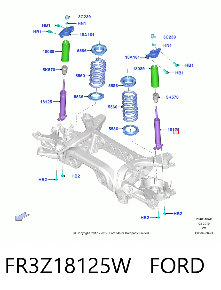 FR3Z18125W Ford