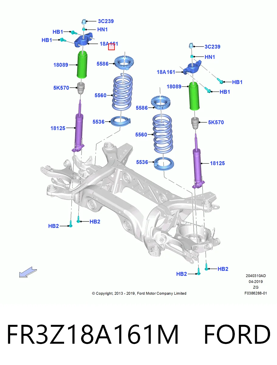 Comprar Copela de amortiguador trasero Ford Mustang VI ZG