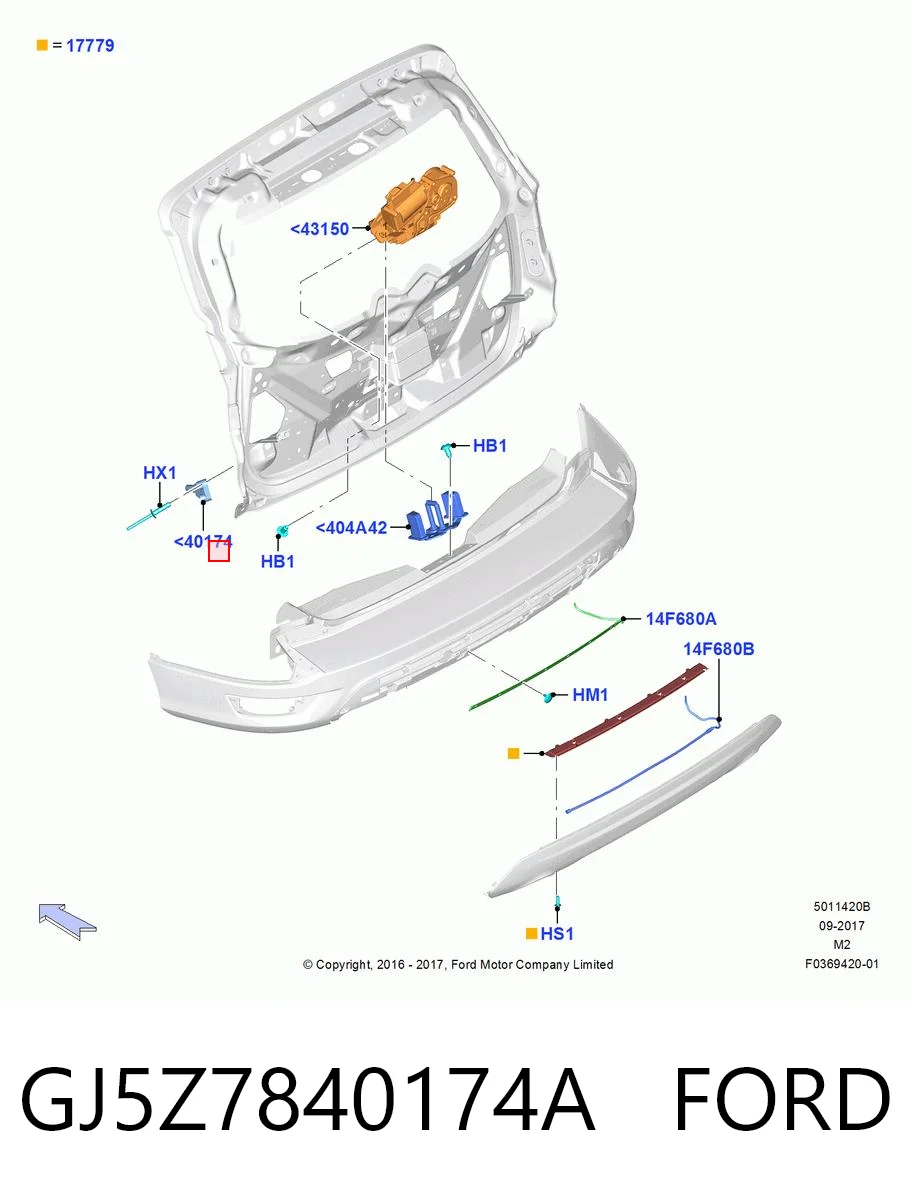 GJ5Z7840174A Ford
