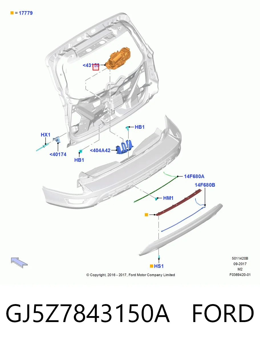 Comprar Cerradura de maletero Ford Escape II DM2