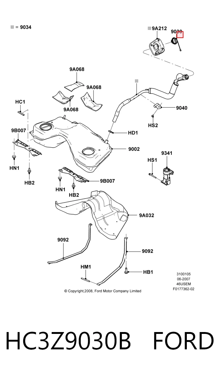 Comprar Tapon de gasolina Ford Edge I U387