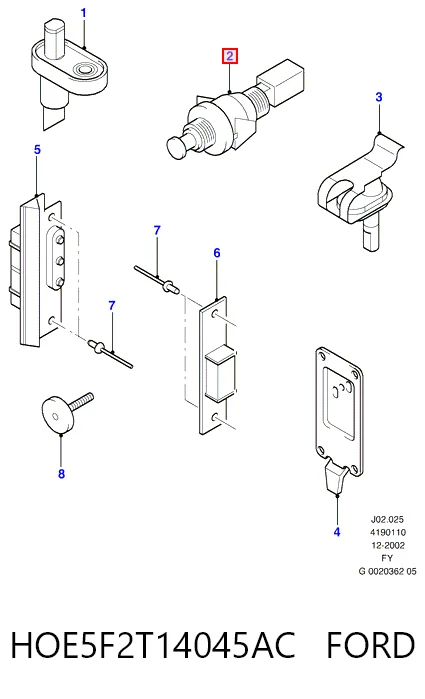 Parrilla del radiador HOE5F2T14045AC FORD