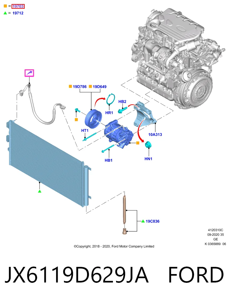 Compresor de aire acondicionado 891260 Nissens