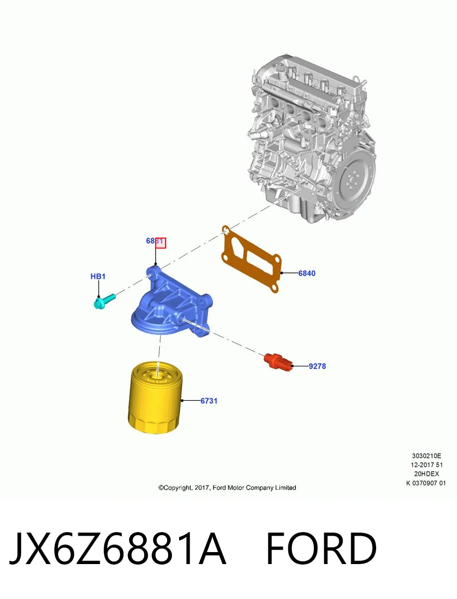 JX6Z6881A Ford