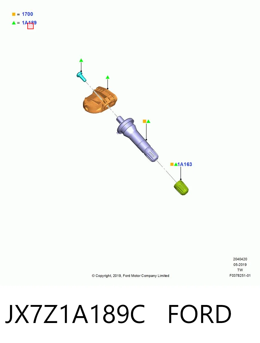 Comprar Sensor de presión de neumáticos Ford Escape III DFK
