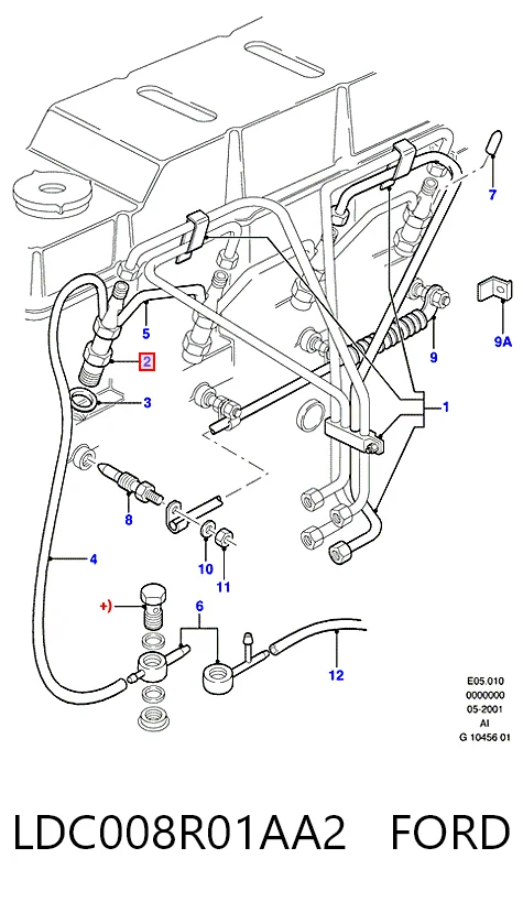 Inyector de combustible para Ford Mondeo II BFP
